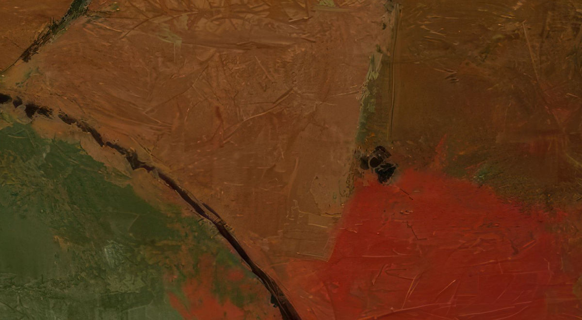 Detail 6: Lower painted ground in Struck from the List